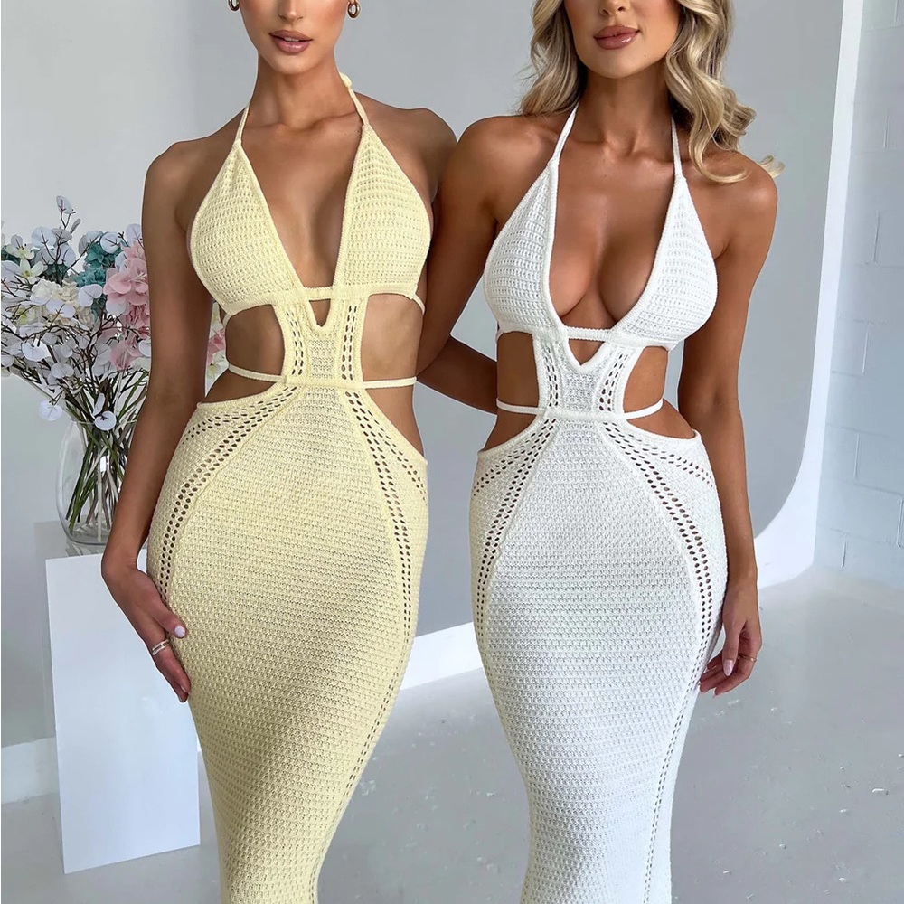 Baby book fashion lemon crochet dresss with tags